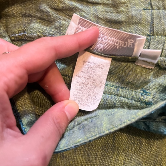 Soft Surroundings Linen Pants Contrast Piping size small - Picture 4 of 9